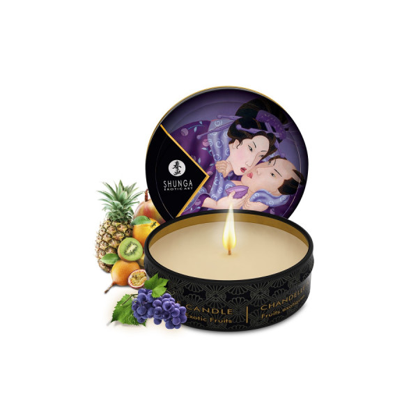 Mini bougie de massage fruits exotiques 30ml 